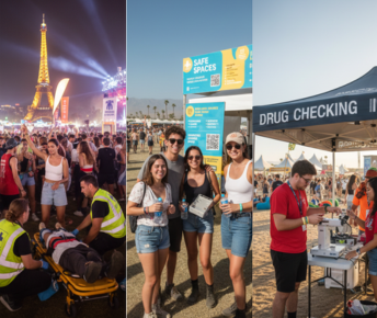 Ecstasy use at festivals is common worldwide. What safety protocols exist in Europe, the US, and Australia? Learn harm reduction with Samarpan.